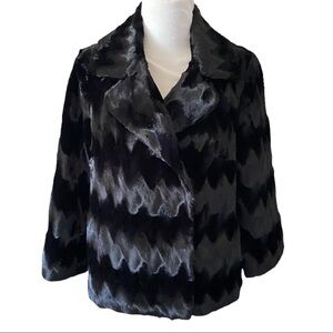 Original Milly Black Faux Fur Jacket